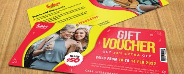 Fashion Store Gift Voucher Design Template
