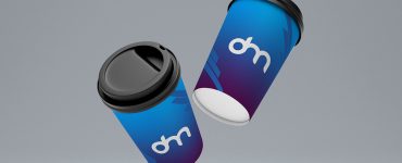 Floating Coffee Paper Cup Mockup Template