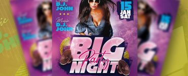 Party Night Flyer Template Design