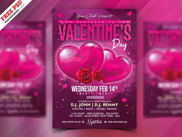 Valentine’s Day Flyer Design Template