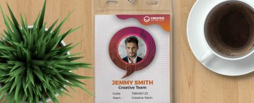 Corporate Office Photo Identity Card Design Template