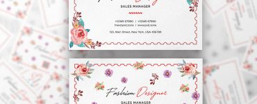Fashion Designer Business Card Design Template