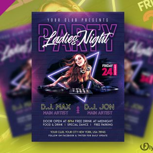 Ladies Night Club Party Flyer Template