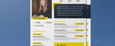 A4 Size Resume Design Template