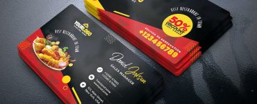 Fast Food Restaurant Business Card Template