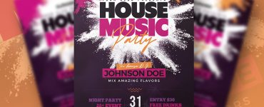 House Party Flyer Template PSD