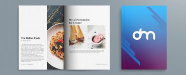 Open Magazine and Book Cover Mockup