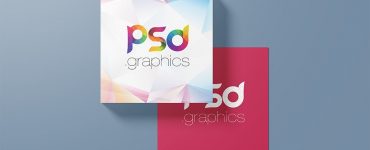 Square Business Card Mockup PSD