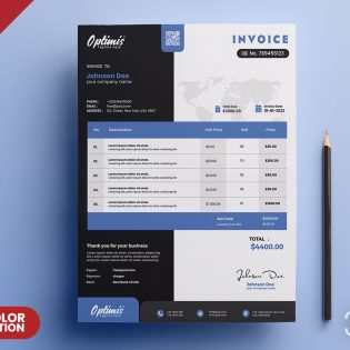 A4 Corporate Invoice Design Template