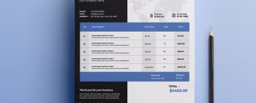 A4 Corporate Invoice Design Template