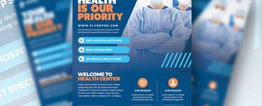 Health Care and Hospital Flyer Template PSD