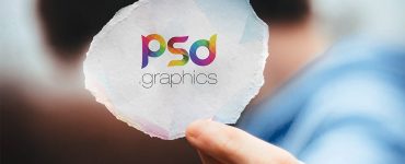 Holding Piece of Paper in Hand Mockup