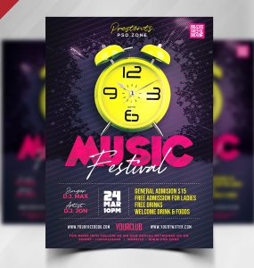Music Festival Party Flyer Template