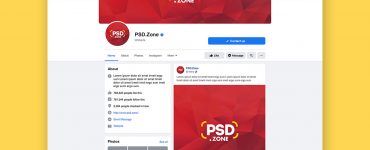 New Facebook Page Mockup Template