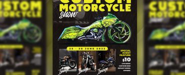 Motorcycle Event Flyer Design Template