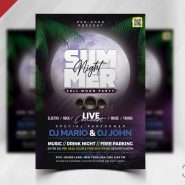 Summer Night Party Flyer Template