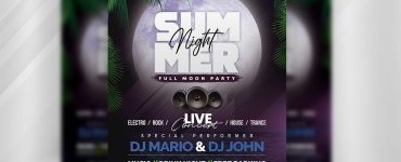 Summer Night Party Flyer Template