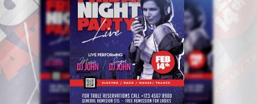 Friday Night Club Party Flyer Template