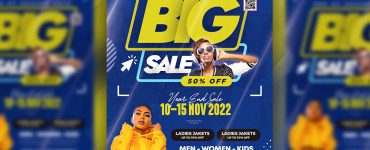 Big Fashion Sale Flyer Design Template