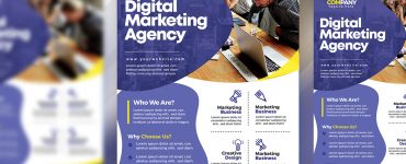 Digital Marketing Agency Flyer Template PSD
