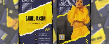 Fashion Store Business Card Design Template