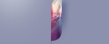 Feather Flag Banner Mockup Template