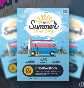 Summer Music Festival Flyer Template