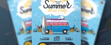 Summer Music Festival Flyer Template