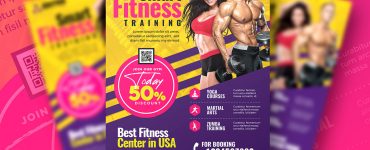 Fitness Gym Flyer Design Template