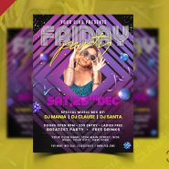 Friday Night Music Party Flyer Template