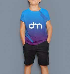 Kids T-Shirt Design Mockup Template