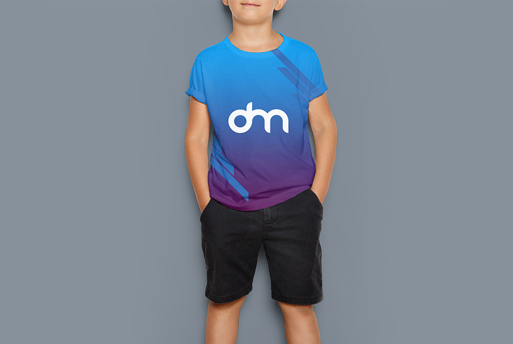 Download Kids T-Shirt Design Mockup Template - Download PSD