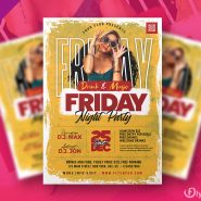 Ladies Friday Party Flyer Design Template