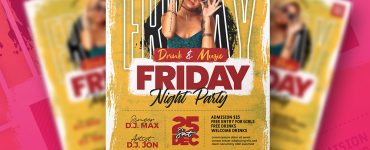 Ladies Friday Party Flyer Design Template