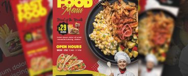 Fast Food Restaurant Flyer Design Template