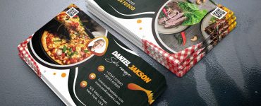Food Restaurant Business Card Design Template