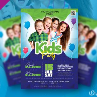 Kids Cartoon and Movies Website Template PSD – Download PSD