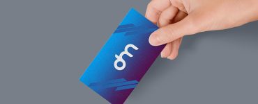 Textured Business Card Mockup PSD