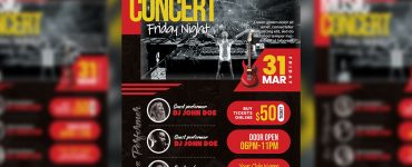 Live Music Concert Event Flyer Template