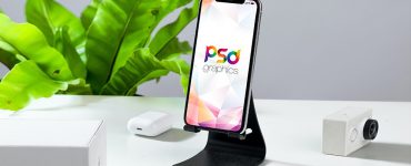 Clean Phone Stand Mockup PSD