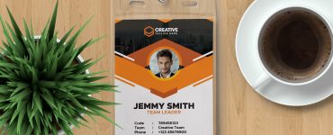 Clean and Corporate ID Card Template Design