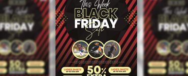 Black Friday Sale Flyer Design PSD Template