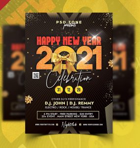 2021 New Year Flyer Design Template