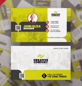 Modern Designer Business Card Template PSD