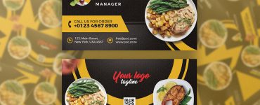 Restaurant Cafe Business Card Design Template