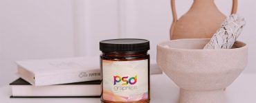 Small Glass Jar Branding Mockup