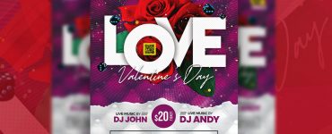 Special Valentine’s Day Party Flyer Template