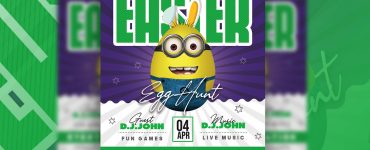 Easter Party Event Flyer Design Template