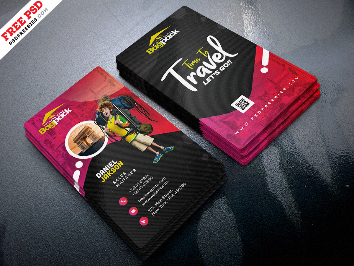 tour and travel business card