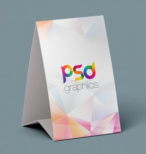Free Tent Card Mockup Template